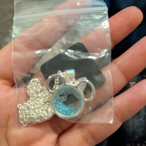 Disney Silver and Blue Enchanted Necklace